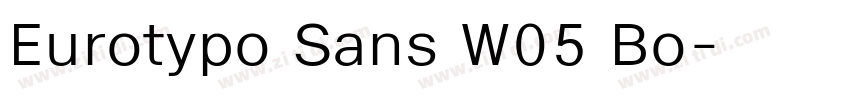 Eurotypo Sans W05 Bo字体转换